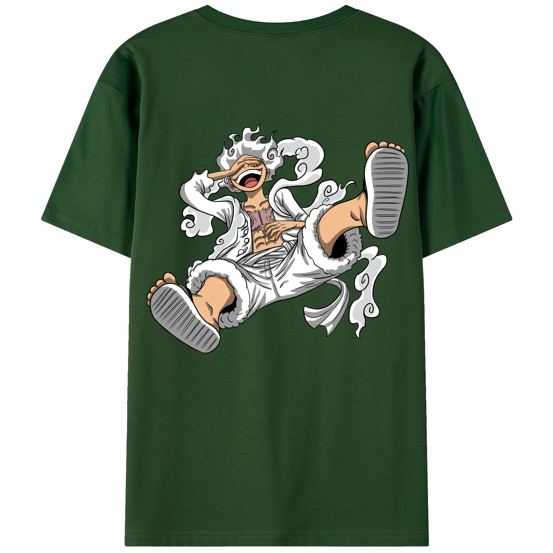 ワンピース モンキー・D・ルフィ ONE PIECE Monkey D. Luffy 綿100％半袖Tシャツ（背面プリント）